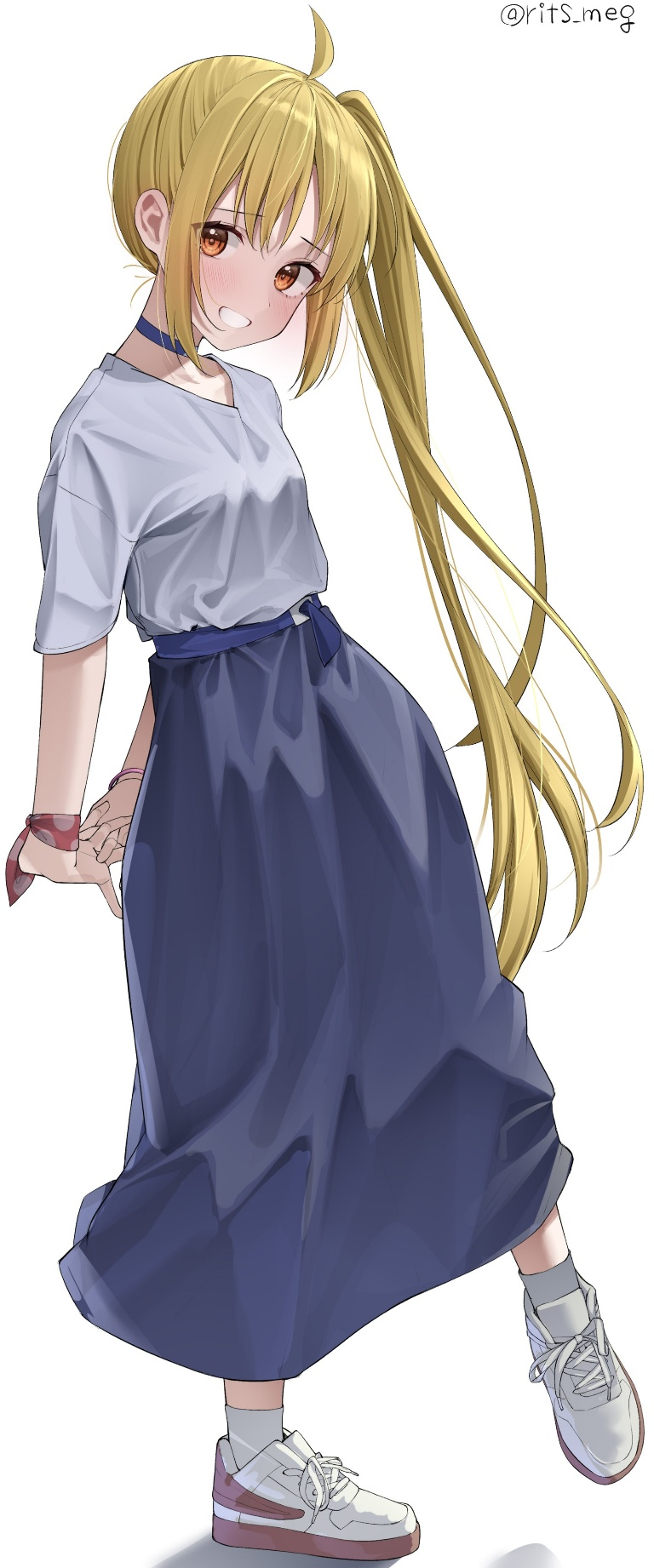 Result /files/12908_1girl_ahoge_arms_behind_back_bangs_belt.png