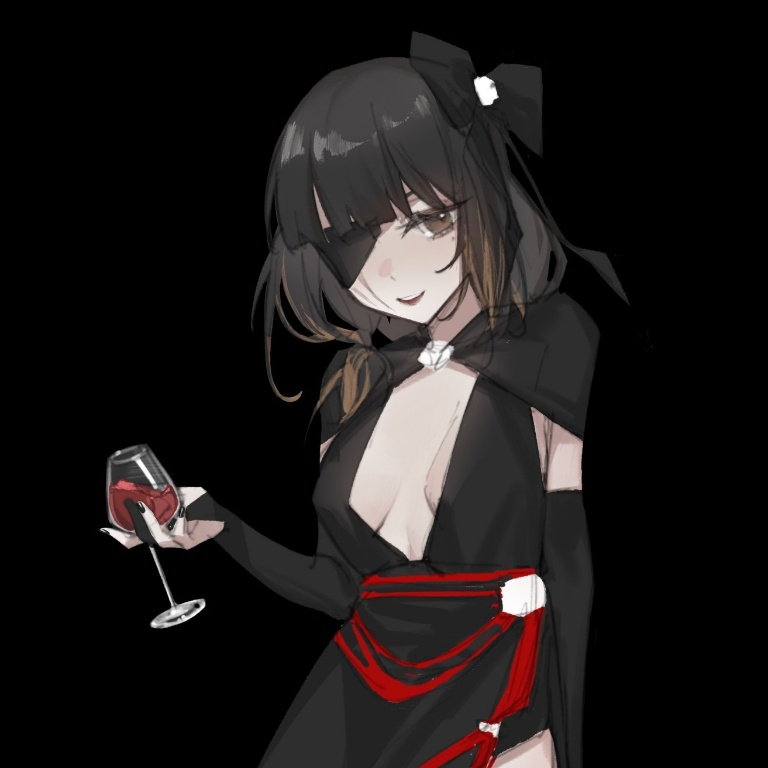 Result /files/12644_1girl_alcohol_black_background_black_bridal_gauntlets_black_dress.png