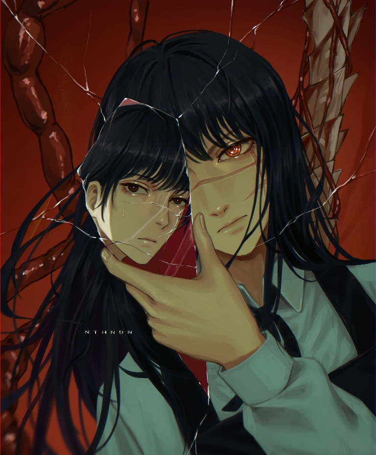 Result /files/18503_2girls_bangs_black_hair_black_ribbon_blood.png